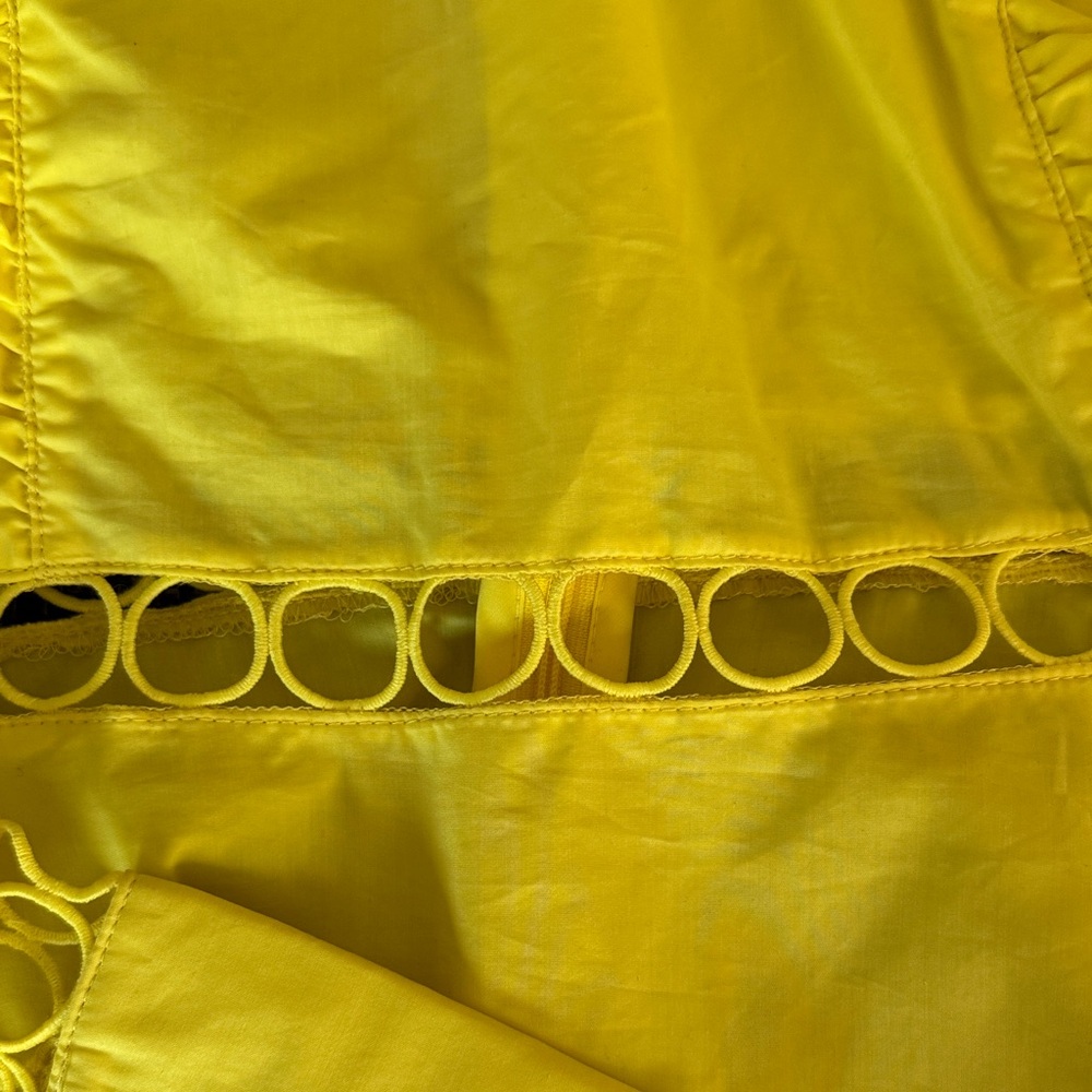 Ina Bright Yellow Ruffle Long-Sleeve Blouse - Picture 3 of 10